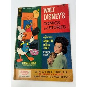 Walt Disney Comics and Stories Oct 1964 Gold Key Donald Duck Annette Puppy Love